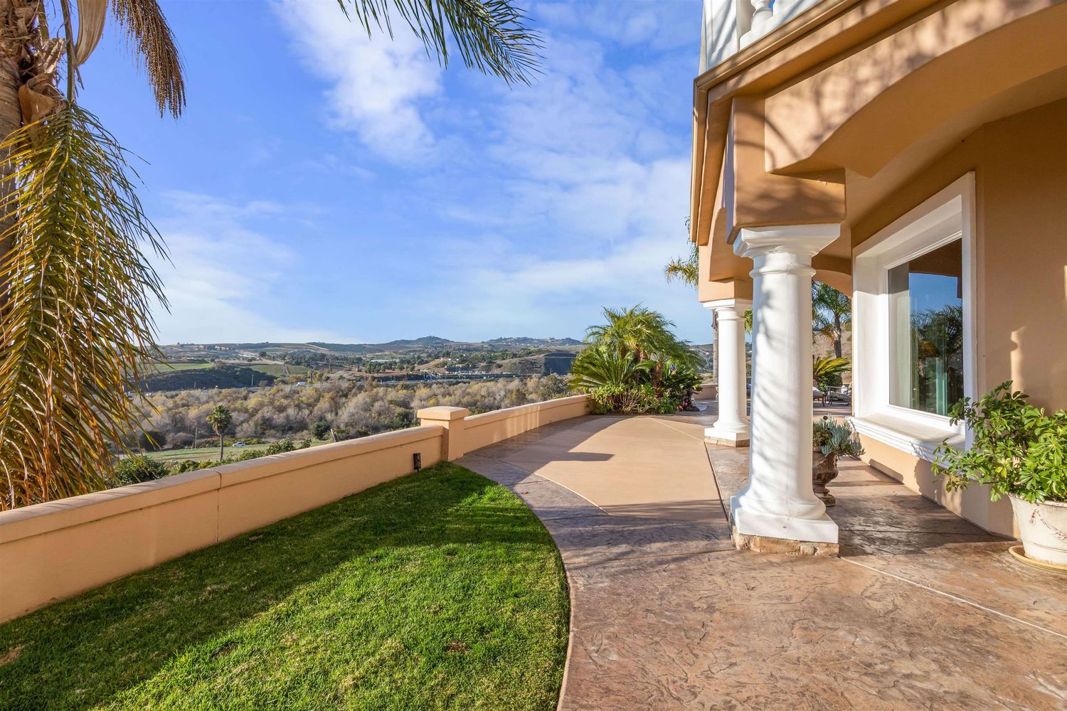mediterranean home for sale san diego 4bd acreage estate 6ba elevated privacy bonsall chateau belle vue portia green realtor compass 16