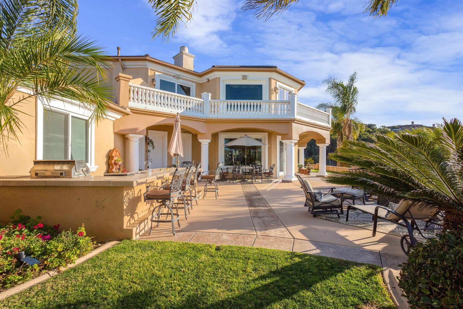 mediterranean home for sale san diego 4bd acreage estate 6ba elevated privacy bonsall chateau belle vue portia green realtor compass 17