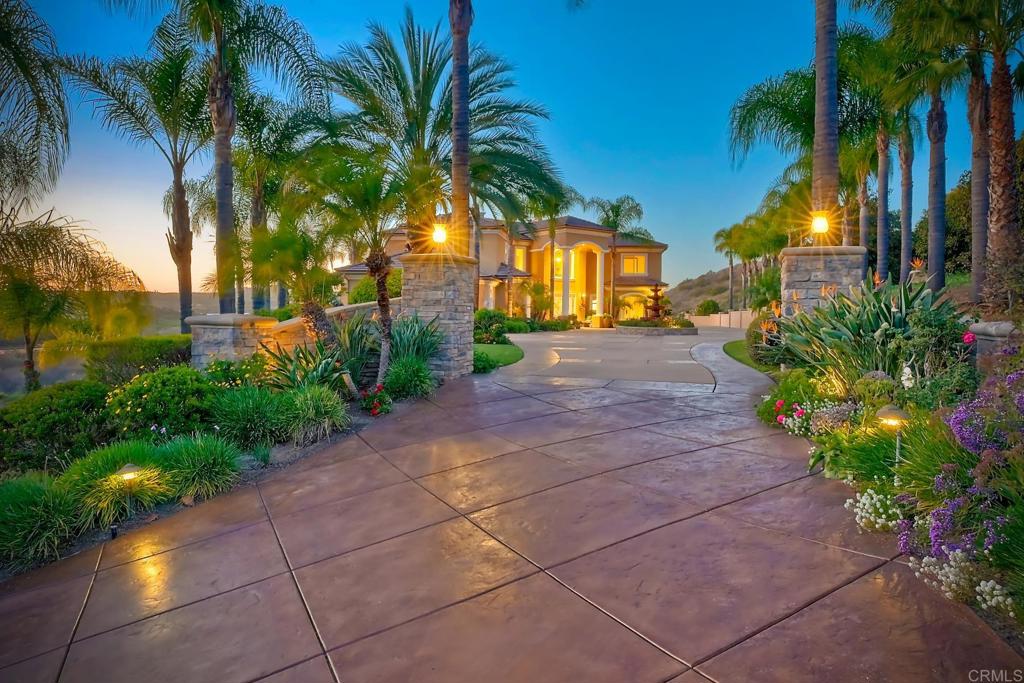 mediterranean home for sale san diego 4bd acreage estate 6ba elevated privacy bonsall chateau belle vue portia green realtor compass 23