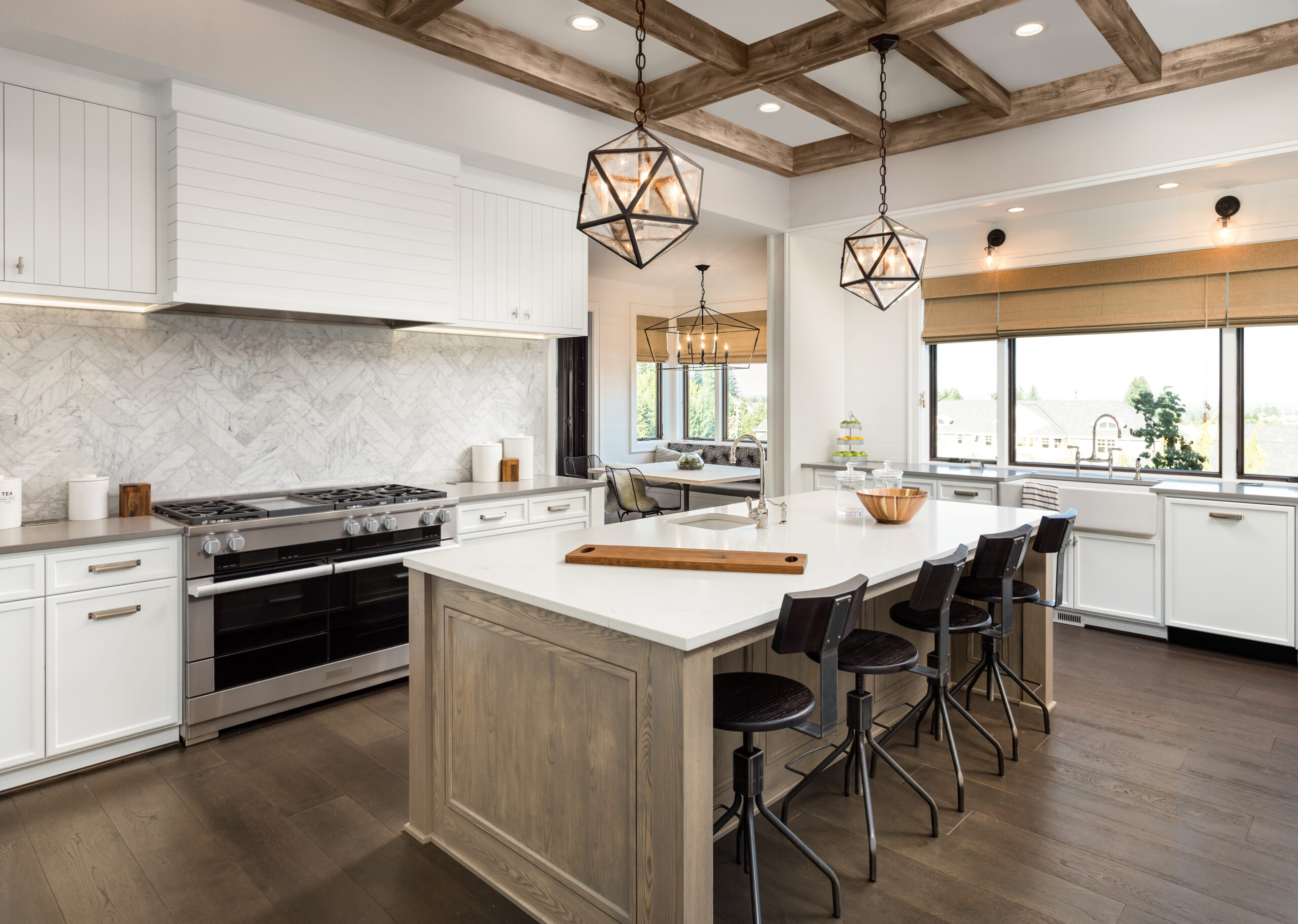 modern farmhouse kitchen remodel quartz island pendant lighting encinitas san diego portia green realtor mission valley sdhousingmarketdotcom
